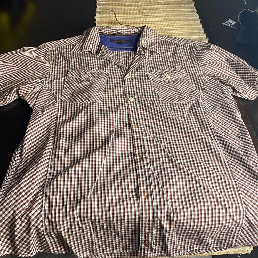 EUC Ben Sherman SS dress shirt size L